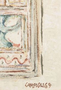 Massimo Campigli : Composizione e teatrino  - Asta Arte Moderna e Contemporanea - Associazione Nazionale - Case d'Asta italiane