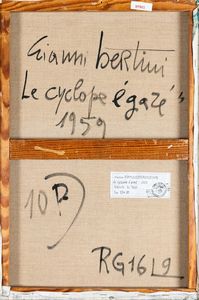 GIANNI BERTINI : Le cyclope gar  - Asta Arte Moderna e Contemporanea - Associazione Nazionale - Case d'Asta italiane