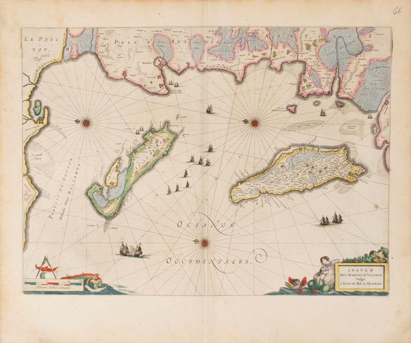 Willem Janszoon Blaeu : Insulae Divi Martini et Uliarus vulgo l'Isle de Re et Oleron.  - Asta Libri, Autografi e Stampe - Associazione Nazionale - Case d'Asta italiane