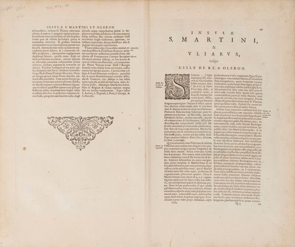 Willem Janszoon Blaeu : Insulae Divi Martini et Uliarus vulgo l'Isle de Re et Oleron.  - Asta Libri, Autografi e Stampe - Associazione Nazionale - Case d'Asta italiane