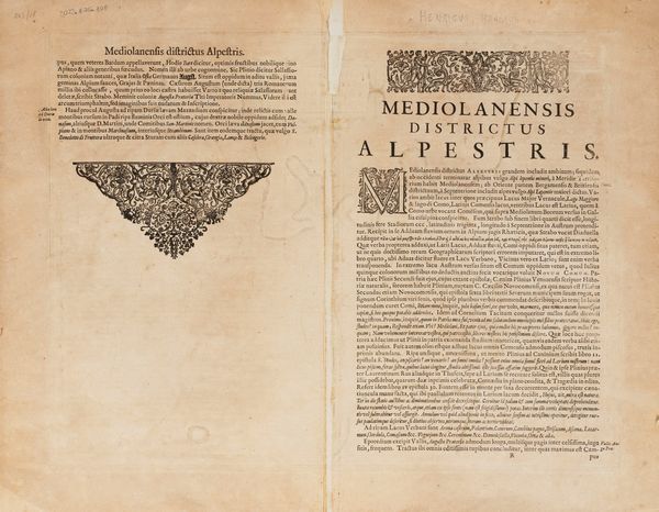 Henricus Hondius : Parte alpestre dello stato di Milano. Con il Lago Maggiore di Lugano e di Como.  - Asta Libri, Autografi e Stampe - Associazione Nazionale - Case d'Asta italiane