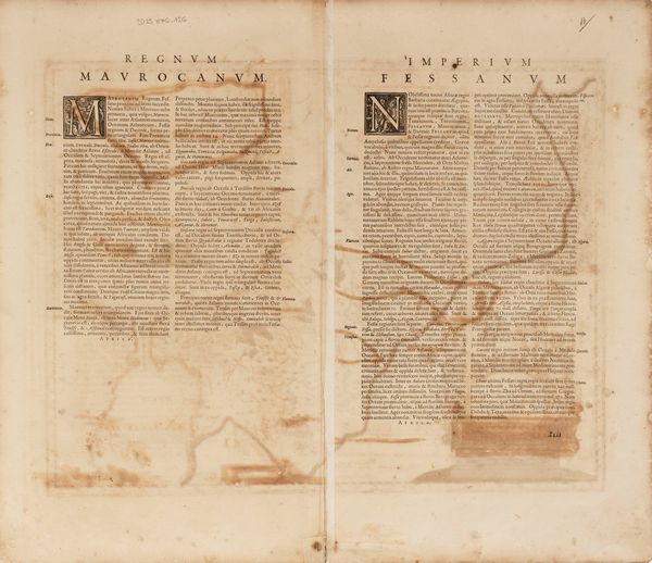 JOHANNES JANSSONIUS : Fezzae et Marocchi Regna Africae Celeberrima, describebeat Abrah Ortelius.  - Asta Libri, Autografi e Stampe - Associazione Nazionale - Case d'Asta italiane