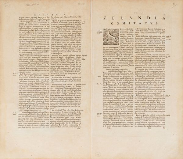 Willem Janszoon Blaeu : Zeelandia Comitatus.  - Asta Libri, Autografi e Stampe - Associazione Nazionale - Case d'Asta italiane