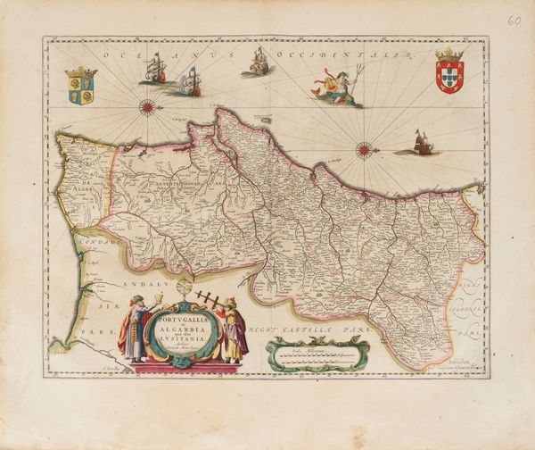 Willem Janszoon Blaeu : Portugallia et Algarbia quae olim Lusitania.  - Asta Libri, Autografi e Stampe - Associazione Nazionale - Case d'Asta italiane