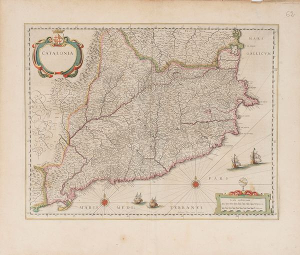 Willem Janszoon Blaeu : Catalonia.  - Asta Libri, Autografi e Stampe - Associazione Nazionale - Case d'Asta italiane