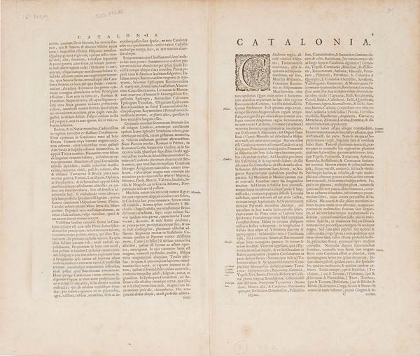 Willem Janszoon Blaeu : Catalonia.  - Asta Libri, Autografi e Stampe - Associazione Nazionale - Case d'Asta italiane