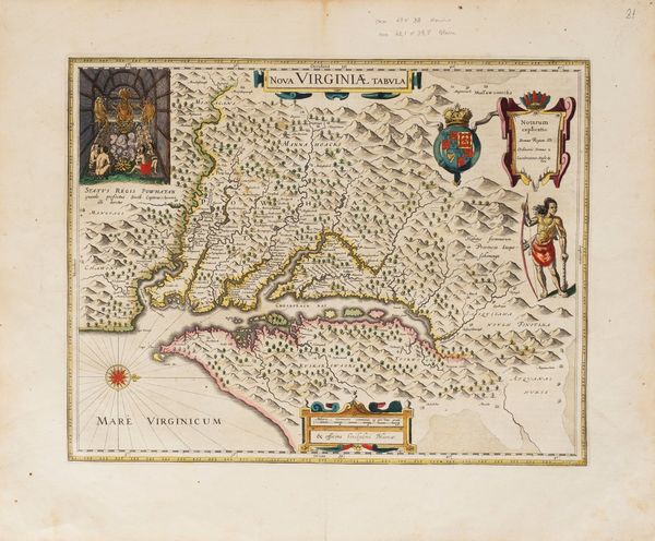 Willem Blaeu : Nova Virginiae tabula.  - Asta Libri, Autografi e Stampe - Associazione Nazionale - Case d'Asta italiane