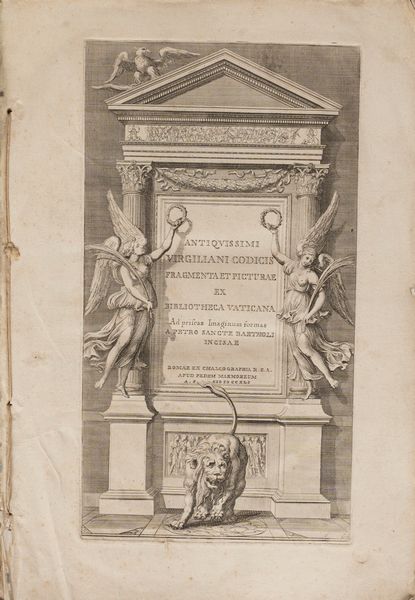 PIETRO SANTI BARTOLI : Antiquissimi Virgiliani codicis fragmenta et picturae  - Asta Libri, Autografi e Stampe - Associazione Nazionale - Case d'Asta italiane