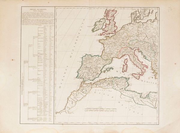 Gilles-Robert de Vaugondy : Imperii romani occidentis, scilicet et orientis tabula.  - Asta Libri, Autografi e Stampe - Associazione Nazionale - Case d'Asta italiane