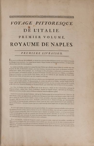 Jean-Benjamin de Laborde : Voyage pittoresque d'Italie: Royaume de Naples.  - Asta Libri, Autografi e Stampe - Associazione Nazionale - Case d'Asta italiane