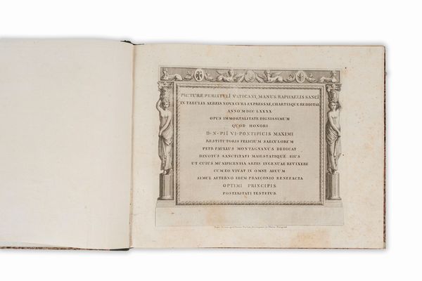 Picturae peristyli Vaticani, manus Raphaeli SancI in tabulis aereis nova cura expressae  - Asta Libri, Autografi e Stampe - Associazione Nazionale - Case d'Asta italiane