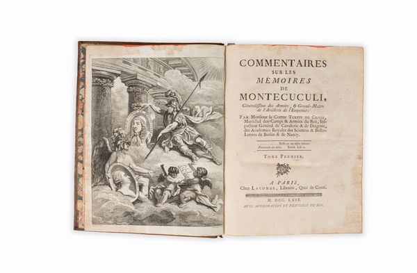 Turpin de Crissé : Commentaires sur les Memoires de Montecuculi  - Asta Libri, Autografi e Stampe - Associazione Nazionale - Case d'Asta italiane