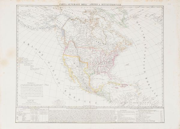 Benedetto Marzolla : Carta generale dell'America Settentrionale.  - Asta Libri, Autografi e Stampe - Associazione Nazionale - Case d'Asta italiane