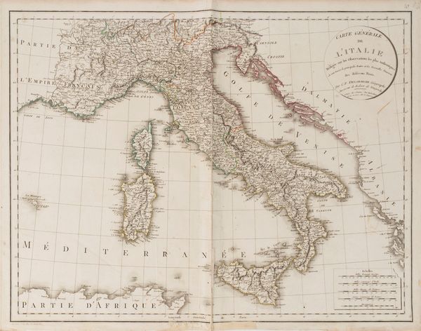 Delamarche, Charles-Francois : Carte gnrale de L'Italie.  - Asta Libri, Autografi e Stampe - Associazione Nazionale - Case d'Asta italiane