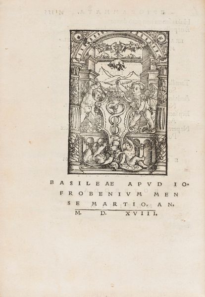 Erasmo da Rotterdam [Erasmus, Desiderio], : De optimo rei publicae statu deque nova insula Utopia. [unito con] More & Erasmus: Epigrammata  - Asta Libri, Autografi e Stampe - Associazione Nazionale - Case d'Asta italiane