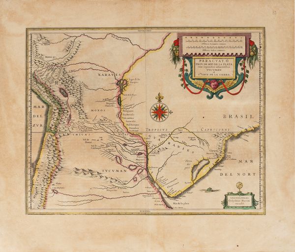 Paraguay  Prov. de Rio de la Plata cum regionibus adiacentibus Tucuman et Sta. Cruz de la Sierra.  - Asta Libri, Autografi e Stampe - Associazione Nazionale - Case d'Asta italiane