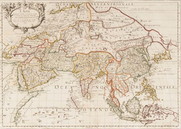 Giacomo Cantelli : L'Asia Nuovamente corretta, et accresciuta, secondo le relationi pi moderne da Guglielmo Sansone Geografo die S.M. Christ.ma.  - Asta Libri, Autografi e Stampe - Associazione Nazionale - Case d'Asta italiane