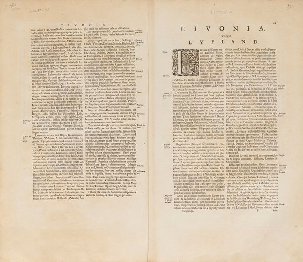 Willem Blaeu : Livonia vulgo Lyefland.  - Asta Libri, Autografi e Stampe - Associazione Nazionale - Case d'Asta italiane