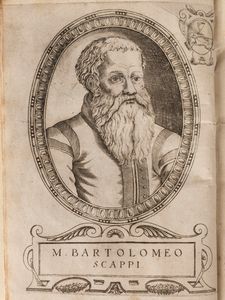 Scappi  Bartolomeo : Cuoco secreto di Papa pio quinto  - Asta Libri, Autografi e Stampe - Associazione Nazionale - Case d'Asta italiane