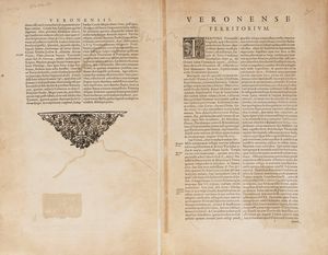 JOHANNES JANSSONIUS : Territorio di Verona.  - Asta Libri, Autografi e Stampe - Associazione Nazionale - Case d'Asta italiane