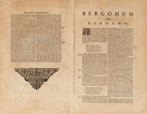 Henricus Hondius : Territorio di Bergamo.  - Asta Libri, Autografi e Stampe - Associazione Nazionale - Case d'Asta italiane