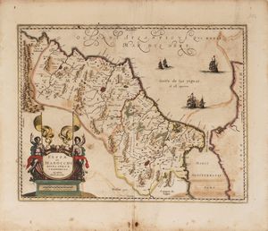 JOHANNES JANSSONIUS - Fezzae et Marocchi Regna Africae Celeberrima, describebeat Abrah Ortelius.