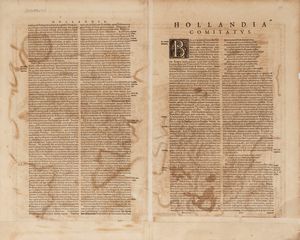 Comitatus Hollandiae. Nova Descritio ex optimis & novissimis Delineationibus designata.  - Asta Libri, Autografi e Stampe - Associazione Nazionale - Case d'Asta italiane