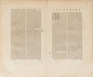 Terra Sancta quae in Sacris Terra Promissionis olim Palestinae.  - Asta Libri, Autografi e Stampe - Associazione Nazionale - Case d'Asta italiane