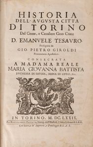 Tesauro, Emanuele : Historia dell'augusta citta di Torino  - Asta Libri, Autografi e Stampe - Associazione Nazionale - Case d'Asta italiane