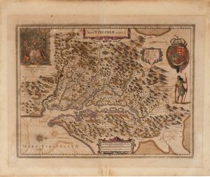 Henricus Hondius - Nova Virginiae tabula