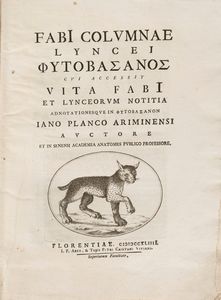 Fabio Colonna - Lyncei Phytobasanos cui accessit Vita Fabi et Lynceorum notitia adnotationesque in Phytobasanon Iano Planco Ariminensi auctore