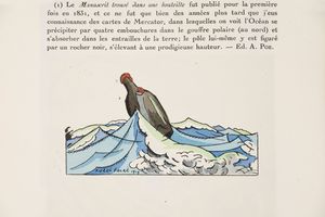 Edgar Allan  Poe, : Manuscrit Trouv dans une Bouteille. Traduit par Charles Baudelaire. Vignettes originales en couleurs de Pierre Falk  - Asta Libri, Autografi e Stampe - Associazione Nazionale - Case d'Asta italiane