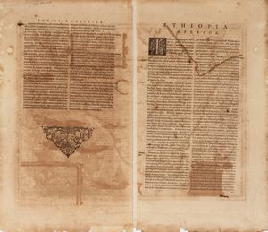 JOHANNES JANSSONIUS : Aethiopia inferior vel exterior. Partes magis Septentrionales quae hic desiderantur, vide in tabula Aethipiae Superioris.  - Asta Libri, Autografi e Stampe - Associazione Nazionale - Case d'Asta italiane