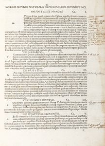 Plinio il giovane : Historia Naturalis  - Asta Libri, Autografi e Stampe - Associazione Nazionale - Case d'Asta italiane