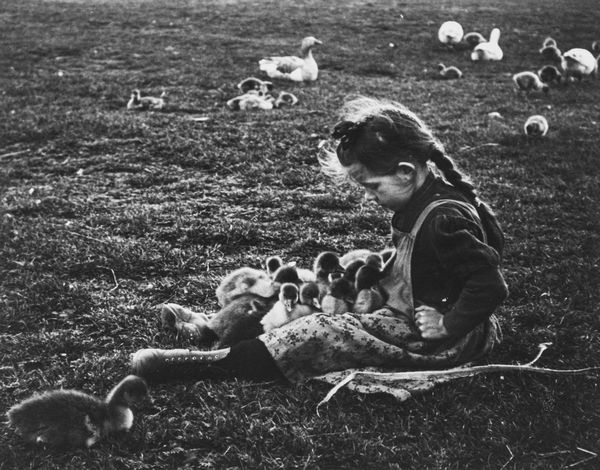 André Kertèsz : L'enfant aux oisillons  - Asta Fotografia: Under 1K - Associazione Nazionale - Case d'Asta italiane