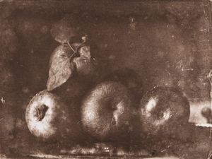 Jean-Pierre Sudre - Nature morte avec 3 pommes