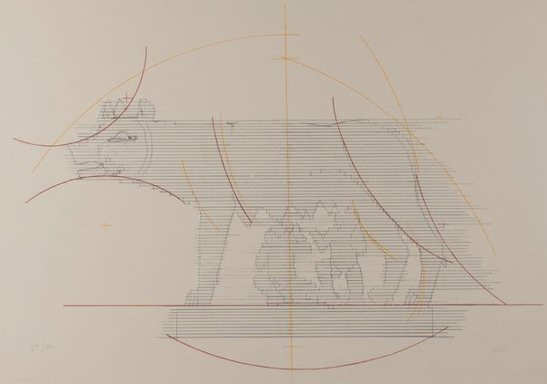 MARIO CEROLI : Lupa romana  - Asta Grafica Internazionale e Multipli d'Autore - Associazione Nazionale - Case d'Asta italiane