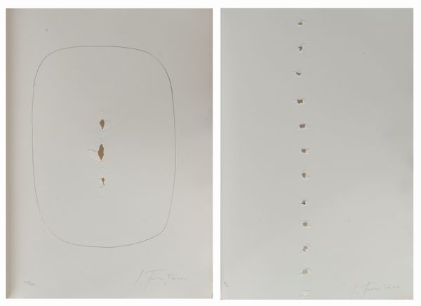 LUCIO FONTANA : Apocalissi e sedici traduzioni  - Asta Grafica Internazionale e Multipli d'Autore - Associazione Nazionale - Case d'Asta italiane