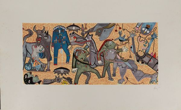 ENRICO BAJ : Guernica d'aprs Picasso  - Asta Grafica Internazionale e Multipli d'Autore - Associazione Nazionale - Case d'Asta italiane