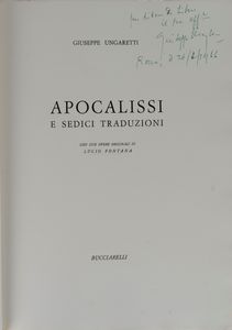 LUCIO FONTANA : Apocalissi e sedici traduzioni  - Asta Grafica Internazionale e Multipli d'Autore - Associazione Nazionale - Case d'Asta italiane