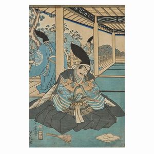 QUATTRO GRAFIE GIAPPONESI, GIAPPONE, PERIODO MEIJI, SEC. XX  - Asta Arte Orientale - Associazione Nazionale - Case d'Asta italiane