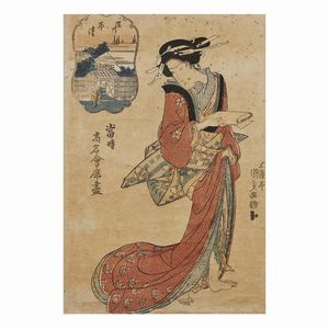 QUATTRO GRAFIE GIAPPONESI, GIAPPONE, PERIODO MEIJI, SEC. XX  - Asta Arte Orientale - Associazione Nazionale - Case d'Asta italiane