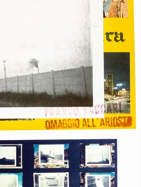 Franco Vaccari : Esposizione in tempo reale n8 Omaggio all'Ariosto, 5 dal volume Esposizioni in tempo reale, 1974  - Asta Fotografia - Associazione Nazionale - Case d'Asta italiane