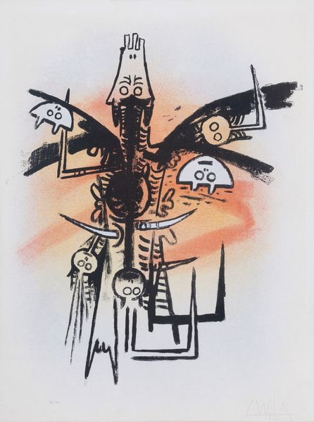 Wifredo Lam : senza titolo  - Asta Asta a tempo di multipli d'Autore - Associazione Nazionale - Case d'Asta italiane