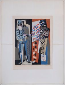 Gino Severini : Figure  - Asta Asta a tempo di multipli d'Autore - Associazione Nazionale - Case d'Asta italiane