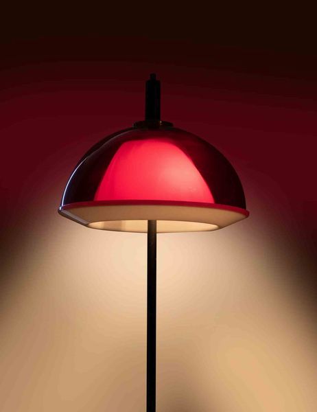 Lampada rossa vintage  - Asta 1950-1980 Design and Decor - Associazione Nazionale - Case d'Asta italiane