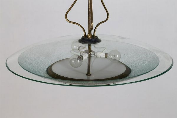 Lampada a sospensione di Fontana Arte (attr.)  - Asta 1950-1980 Design and Decor - Associazione Nazionale - Case d'Asta italiane