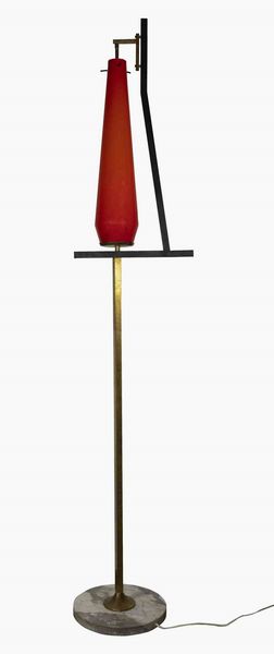 GINO VISTOSI : Lampada vintage da terra  - Asta 1950-1980 Design and Decor - Associazione Nazionale - Case d'Asta italiane