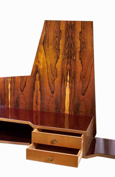 Consolle vintage in legno sospesa  - Asta 1950-1980 Design and Decor - Associazione Nazionale - Case d'Asta italiane