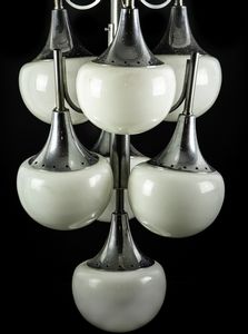 GAETANO SCIOLARI : Lampadario in vetro di Murano  - Asta 1950-1980 Design and Decor - Associazione Nazionale - Case d'Asta italiane